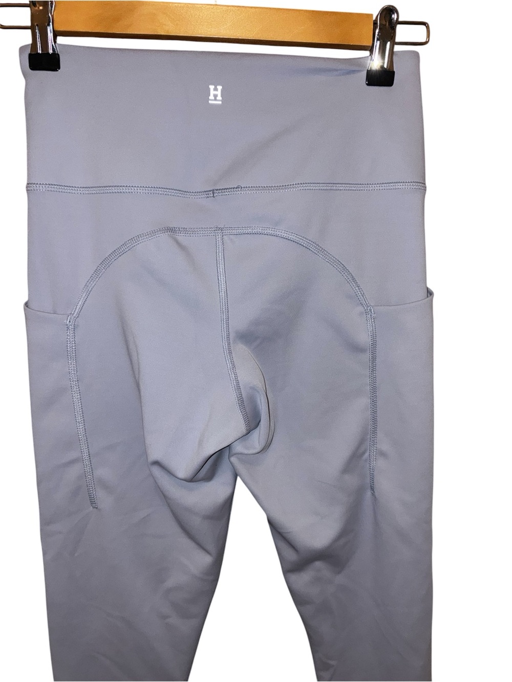 Harper Wilde High-Waist Light Lavender Active Leggings with Side Pockets S